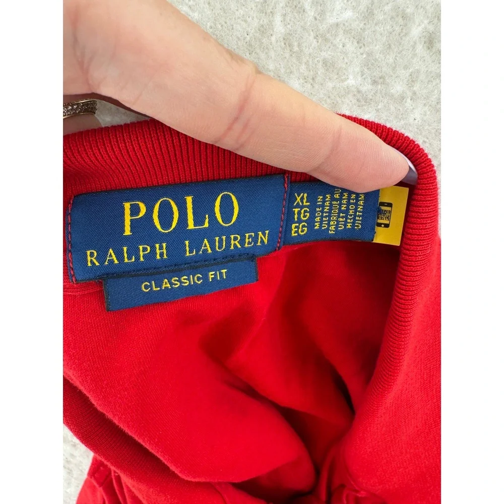 Polo Ralph Lauren - Polo Shirt Classic Fit Pony Logo - Red - XL - Mens